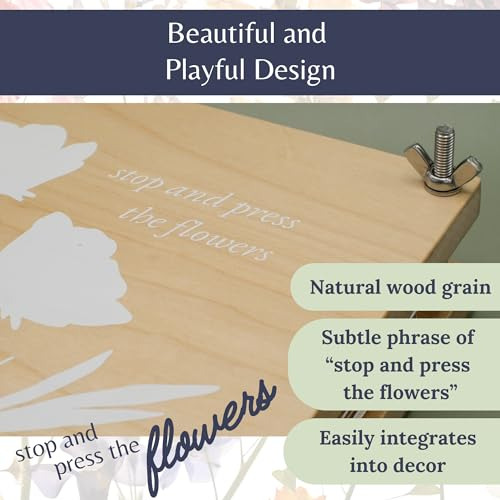 Kit Prensa Flores Madera Resistente 20x25 Cm Kit Conservació