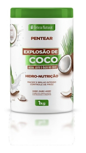 Finalizador Pentear Beleza Natural Explosão De Coco 1 Kg