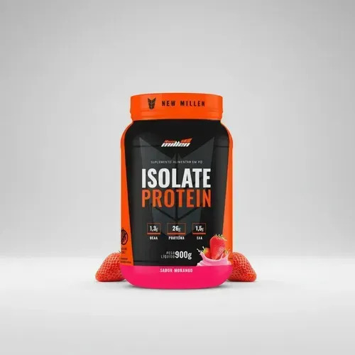 Whey Isolate Protein 900g New Millen Sabores Sabor Abacaxi C/ Hortelã