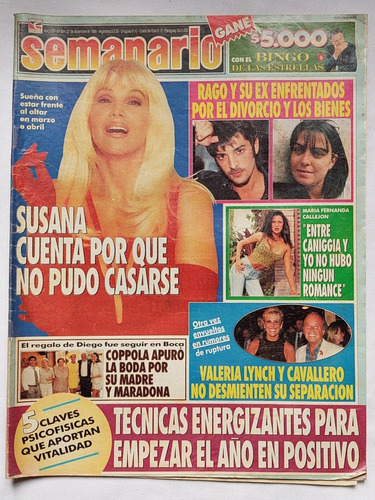 Semanario / Nº 861 / 1995 / Valeria Lynch Y Cavallero