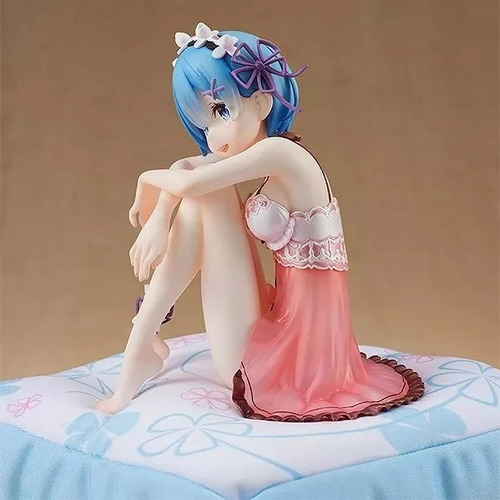 Figura De Colección De Rem De Re:zero, Con Almohada
