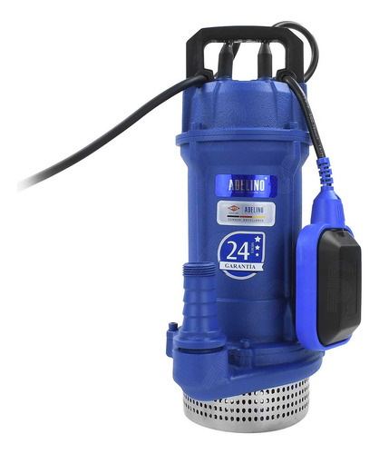 Bomba De Agua Sumergible 0.5 Hp Adelino Qdx1.5-17-0.37tf Color Azul