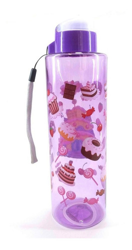Botella Plastica Infantil Trendy 600 Ml Pico Y Tapa A Rosca