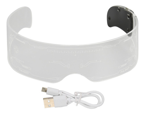 Gafas Led Futuristas Luminosas De 7 Colores Y 2 Modos Para C