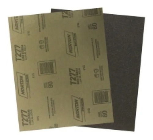 Imagen 2 de 6 de Lijas Al Agua T277 Grano Oxido Norton - Kromacolor