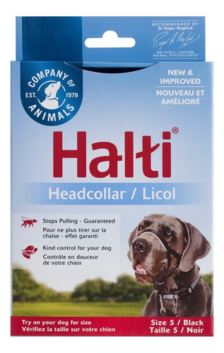 Halti Headcollar Para Perro | Collar Negro Talla 5 X 1 Unid