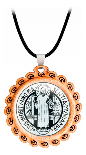 Collar San Benito Proteccion Religion Unisex + Estuche