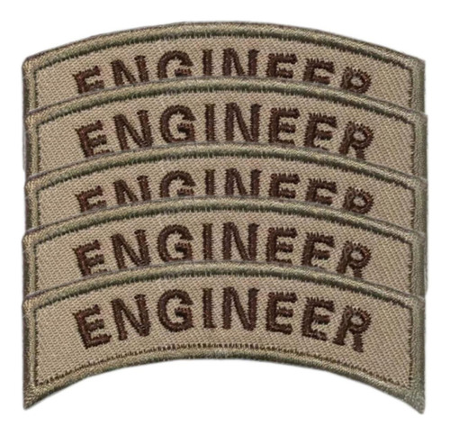 Parche Usengineer Insignia Pcv, Mxtcw-005, 5 Parches, Engine Color Café