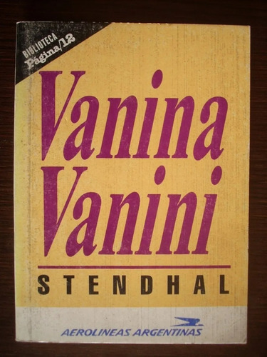 Vanina Vanini - Stendhal - Cuentos - Página/12 - 1999