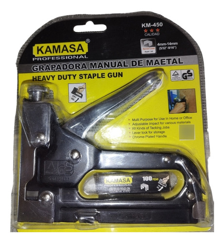 Grapadora Manual De Metal Kamasa Profesional Km-450 