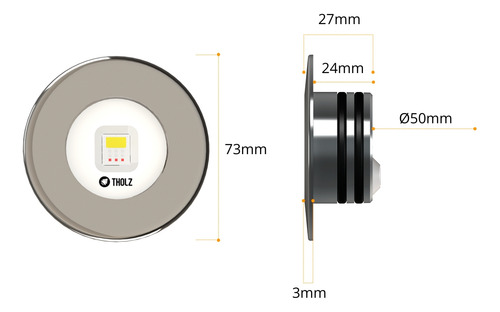 2 Led Slim Rgbw 15w Inox Piscina Smartpool Fonte 3a Tholz