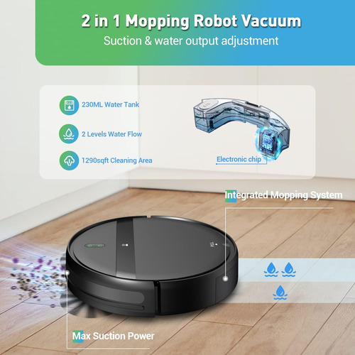 Robot Aspiradora Combo, Wifi/app/alexa, Aspiradoras Rob...