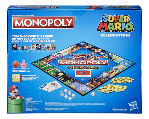 Juego De Mesa Monopoly Super Mario Celebration Edition Para