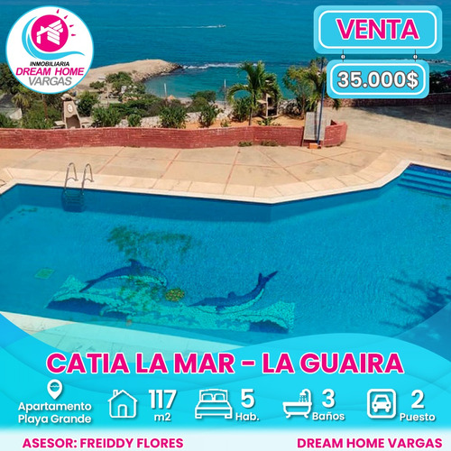 Apartamento En Venta Sector Catia La Mar, Playa Grande