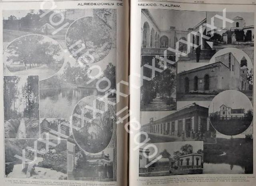 Cartel Retro Casas Y Lugares De Tlalpam 1899 /