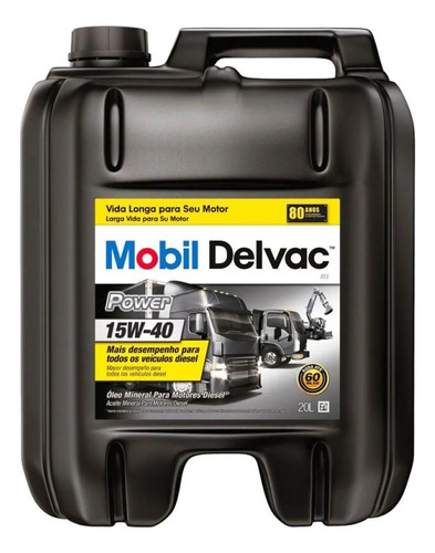 Aceite Motor Mobil Diesel Delvac Mx Power  15w40 20 Lt