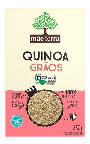 Quinoa grãos Mãe Terra tricolor 250g