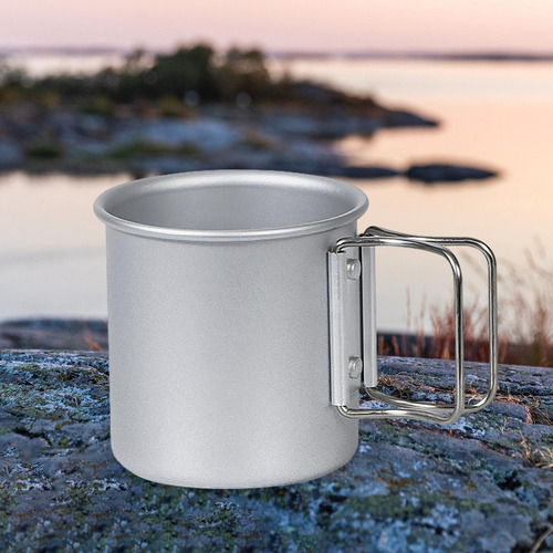 4 Taza Para Acampar Al Aire Libre Taza Ligera Argén