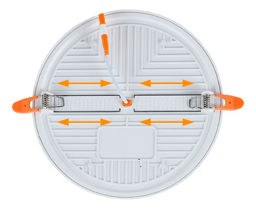 Pack 10 Foco Led Embutido Redondo Panel Luz Fría Abeja 36w