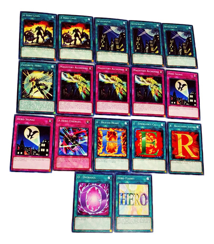 Base Deck Refuerzo Elemental Hero 52 Cartas Lds3-en001 Inglés