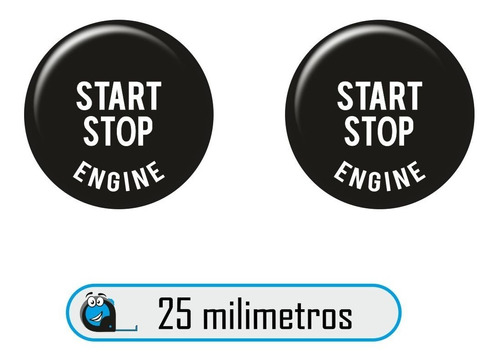 Calcomanias 3d Relieve 3m, Boton Start Stop Para Bmw X2