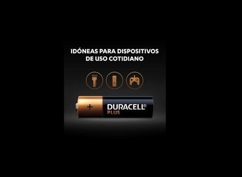 Pila Aa X40 Unidades Alcalina Duracell Plus 100% Extra Life