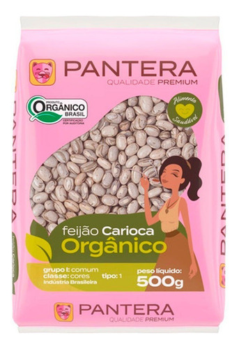 Feijão Carioca Orgânico Pantera 500g