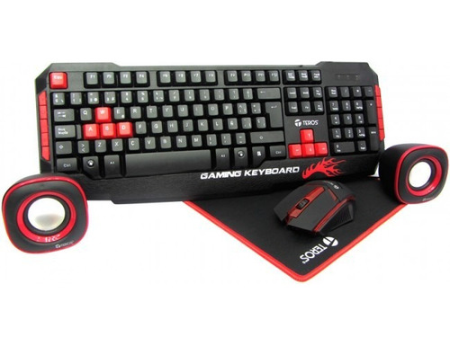 Combo Gaming Teclado Multime+mouse+parlantes+pad Mouse Teros