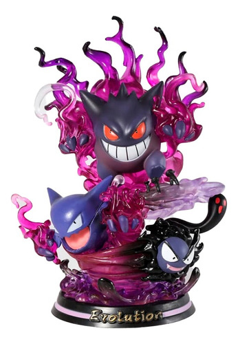 Figura De Colección Lampara Diorama Gengar Pokemon 26 Cm