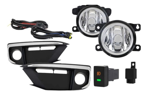 Imagem 3 de 3 de Kit Farol Neblina Civic G10 Lx 2020 2021 Mold Cromo 4 Brinde