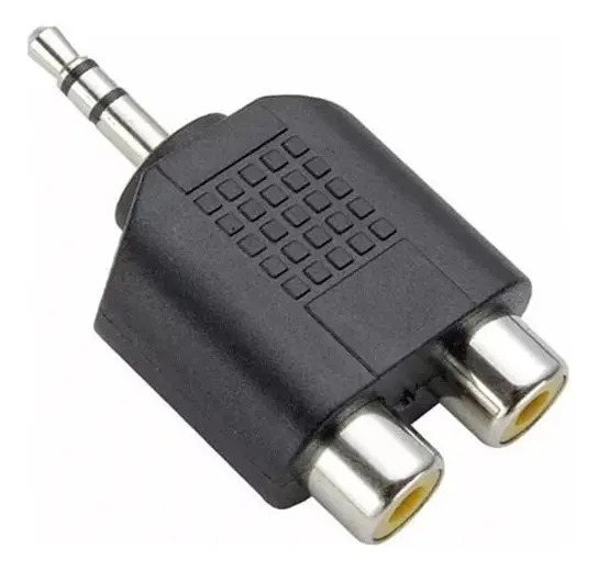 Adaptador P2 Macho Estéreo Para 2x Rca Fêmea