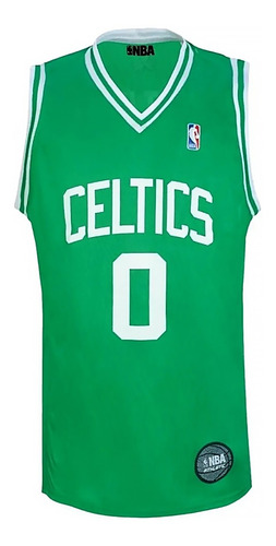 Imagen 1 de 8 de Camiseta Nba Basquet Boston Celtics Tatum 0 Oficial En3x