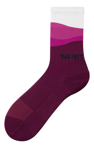 Meia Ciclismo Shimano Tall Socks Roxo/rosa