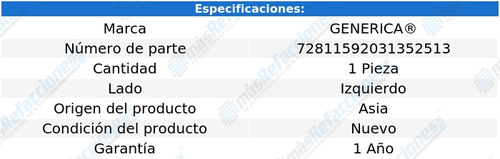 Marco Radiador Izquierdo Matiz De 2006 A 2015 Genérica