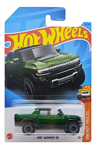 Gmc Hummer Ev Suv Camioneta Hot Wheels - Hw Green Speed Verd