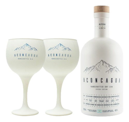 Gin Aconcagua Cardamomo & Lemongrass 750ml + 2 Copas Regalo