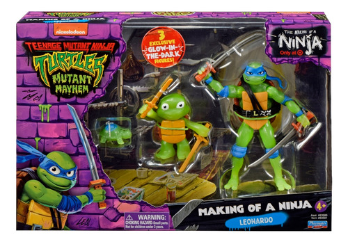 Tortugas Ninja- Ninja Leonardo Brilla En La Oscuridad- 83580