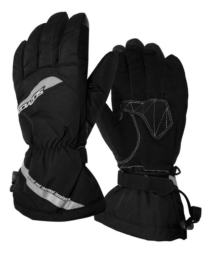 Guantes Largos Moto Impermeables Abrigo Scoyco Invierno Gris