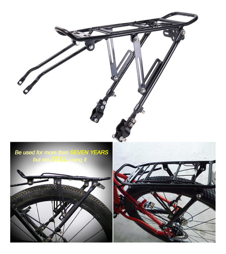 Bicicleta De Aleación De Aluminio Carga Trasera Bicicleta