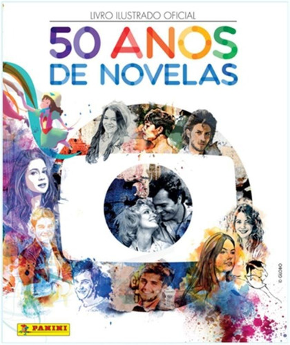Álbum de Figurinhas 50 Anos de Novelas (capa dura), de Globo. Editora Panini Brasil LTDA, capa dura em português, 2005