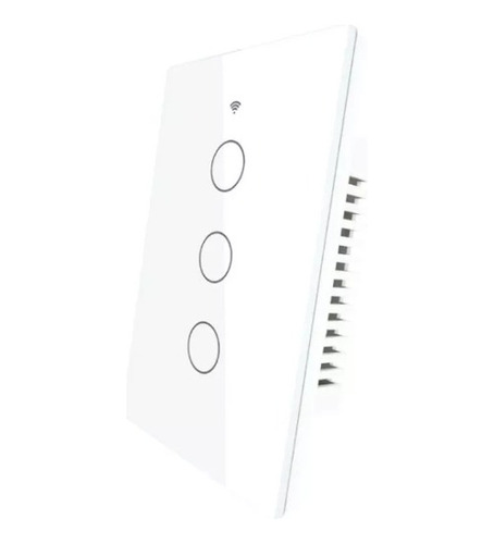 Interruptor Luz 3 Banda Táctil Tuya Smart Wifi Sin Neutro