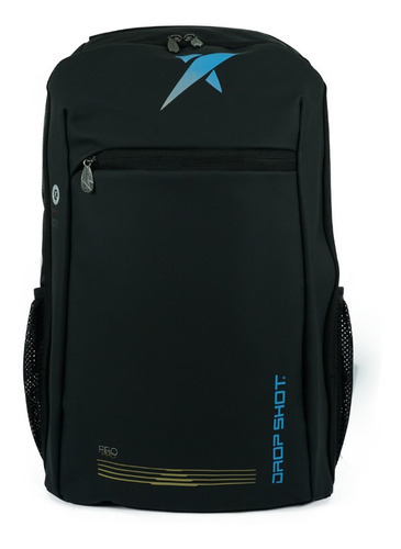 Mochila De Beach Tennis Drop Shot Naos - Preta E Azul