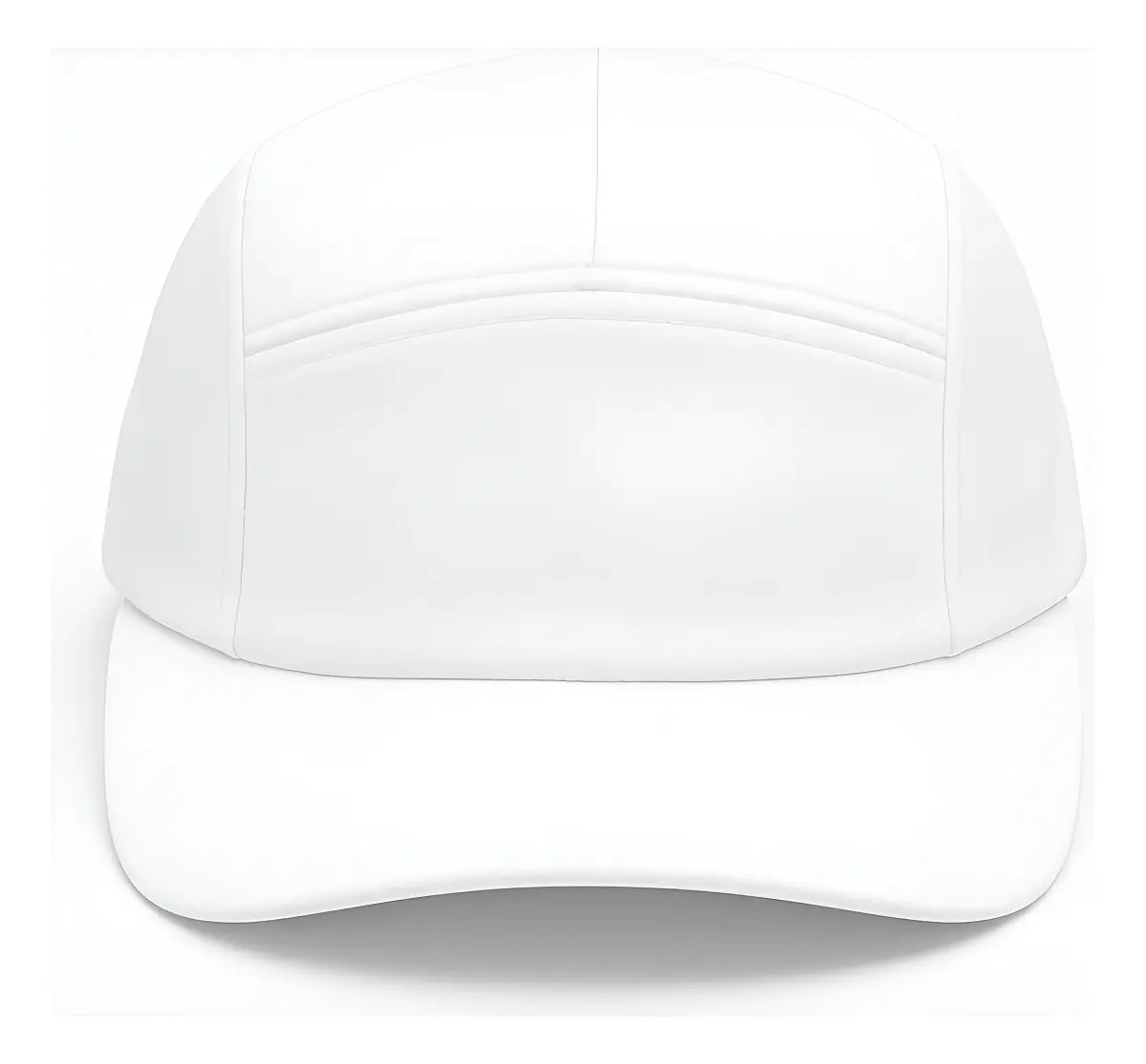 Boné Gorro Aba Curva Beisebol Golf Corrida Masculino Fem Cor Branco Desenho Do Tecido Liso Tamanho Un