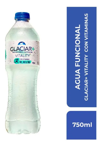 Agua Mineral Glaciar+ Vitality Sin Gas 750ml