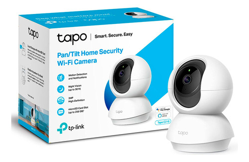 Cámara Seguridad Wifi Tp-link Tapo C210 360° 3mp 2k Sd 256gb