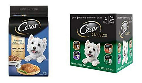 Paquete De Variedad De Alimentos Pequeños Para Perros Cesar