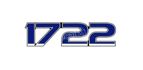Adesivo Emblema Em Relevo Caminhão Compatível Ford 1722 Cm21