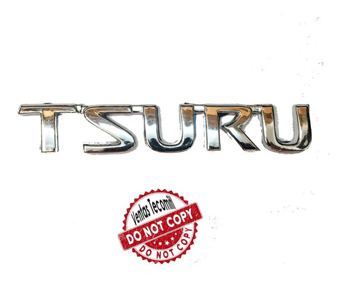 Emblema Letras Tsuru Cromadas
