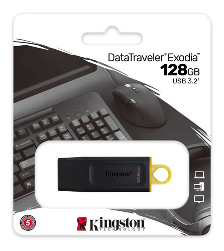 Imagen 2 de 10 de Pendrive Kingston 128gb 3.2 Gen 1 Datatraveler Exodia