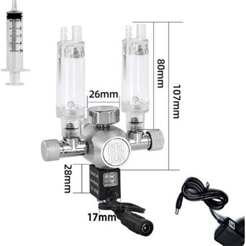 Válvula Reguladora Para Balón Co2 Con Solenoide Dos Salidas
